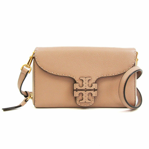 Tory Burch McGRAW WALLET CROSS-BODY 53043 女士皮革單肩包米色