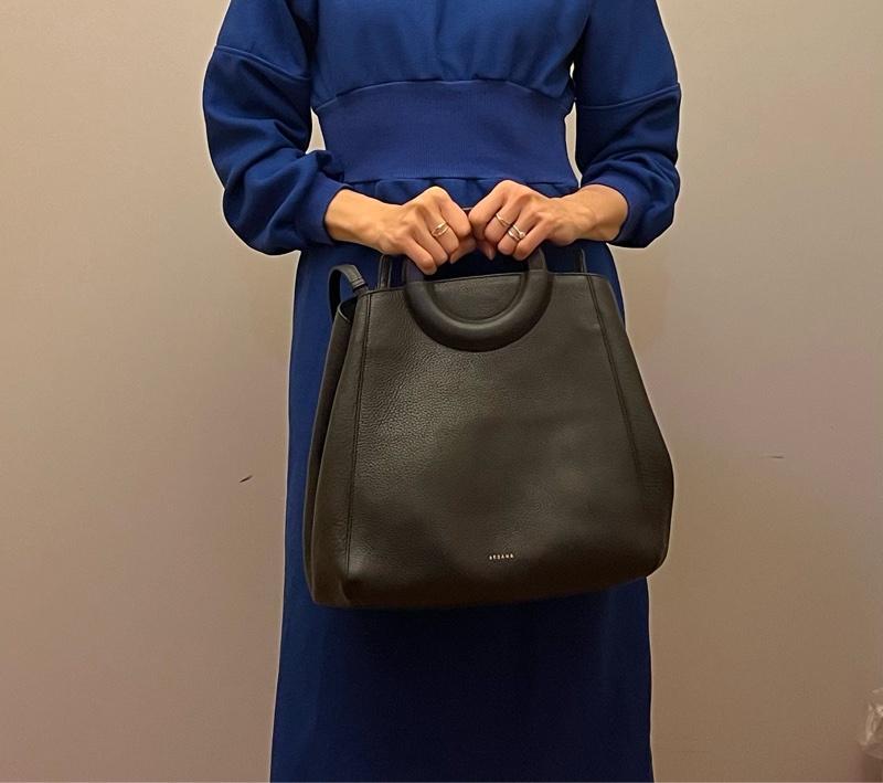 法國 Sezane 托特包 大包 三用包 真皮 義大利製-5