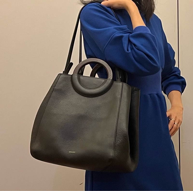 法國 Sezane 托特包 大包 三用包 真皮 義大利製-6