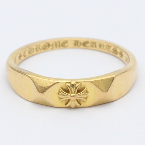Chrome Hearts 泡泡糖戒指黃金 (22K) 時尚無寶石戒指黃金