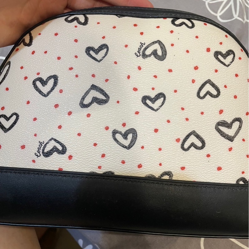 coach 愛心貝殼包-1