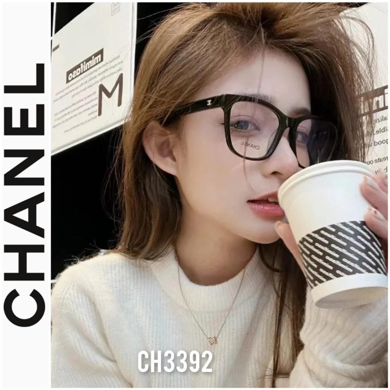 【客訂】麗睛眼鏡Chanel【可刷卡分期】香奈兒 CH3392 權志龍GD同款 香奈兒熱賣款 香奈兒基本款 小香眼鏡-2