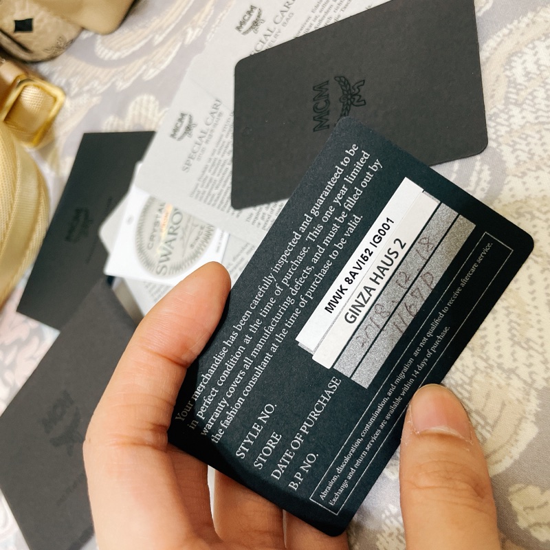 mcm 絕版鑲鑽後背包-4