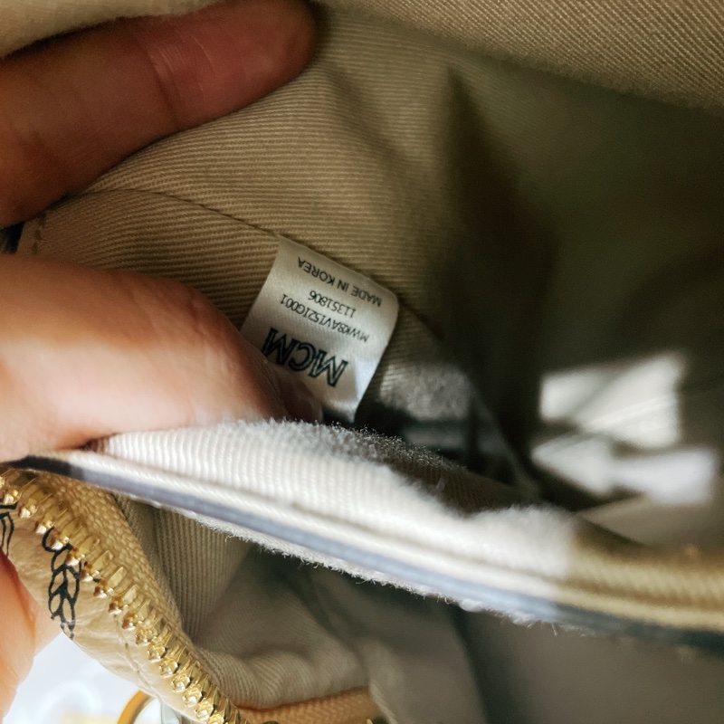 mcm 絕版鑲鑽後背包-8