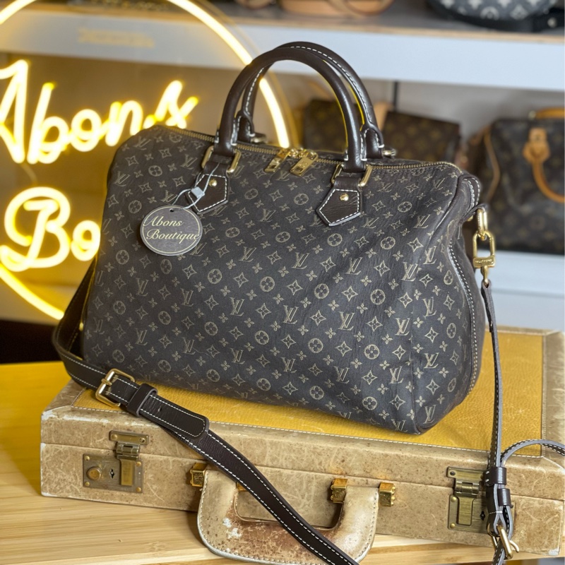 Louis Vuitton MINI老花帆布 speedy 30cm背帶款⚜️稀有貨色-0