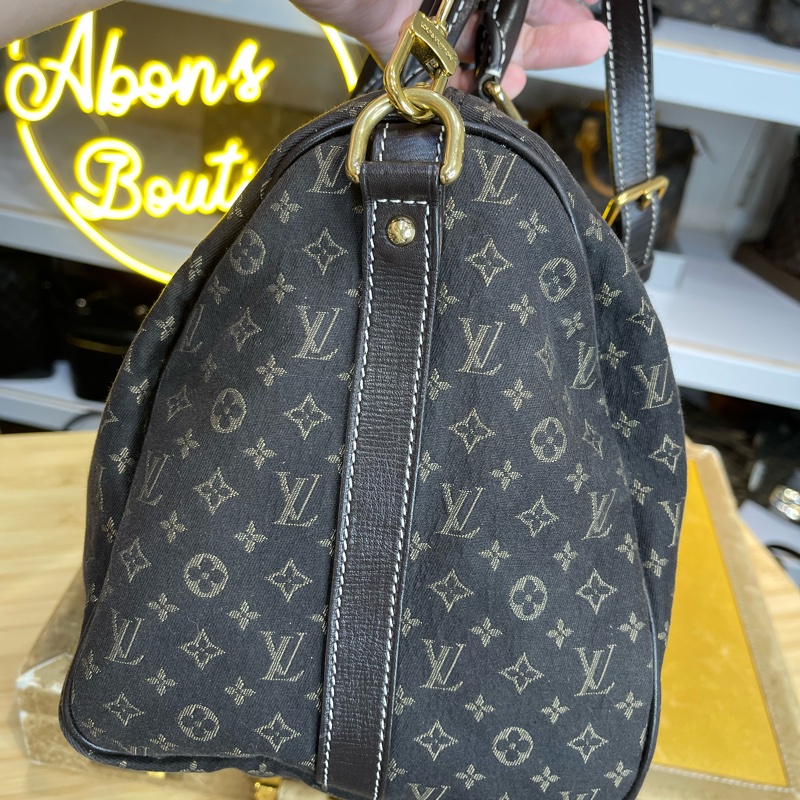 Louis Vuitton MINI老花帆布 speedy 30cm背帶款⚜️稀有貨色-3