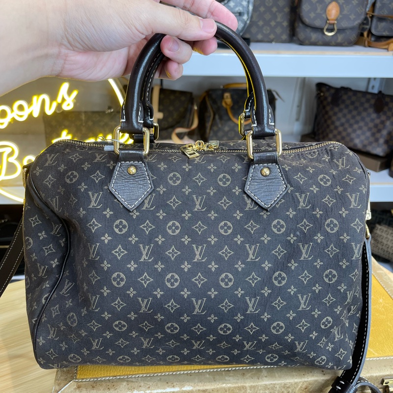 Louis Vuitton MINI老花帆布 speedy 30cm背帶款⚜️稀有貨色-8