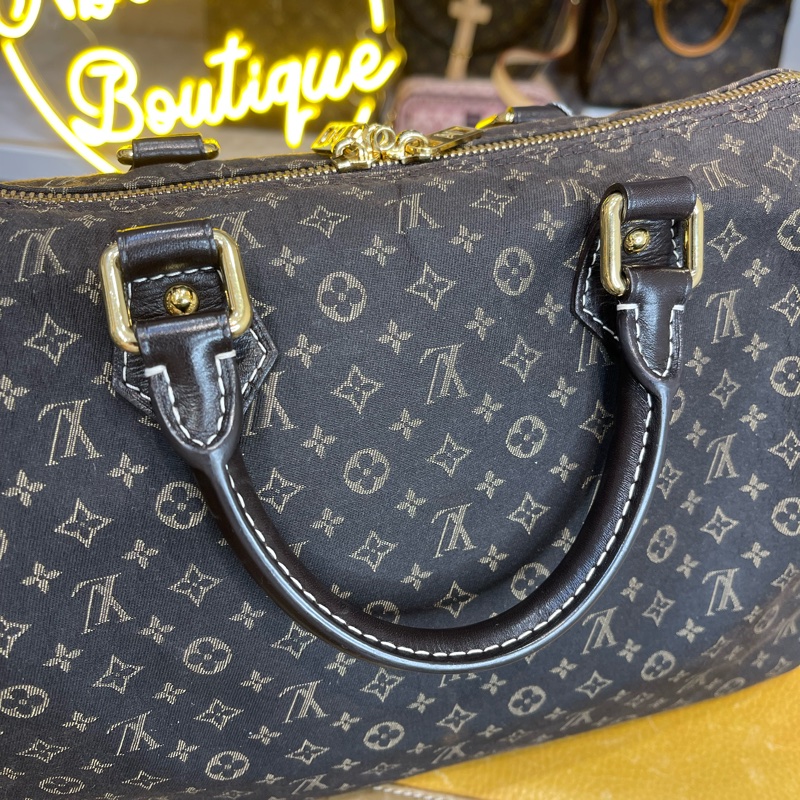 Louis Vuitton MINI老花帆布 speedy 30cm背帶款⚜️稀有貨色-11