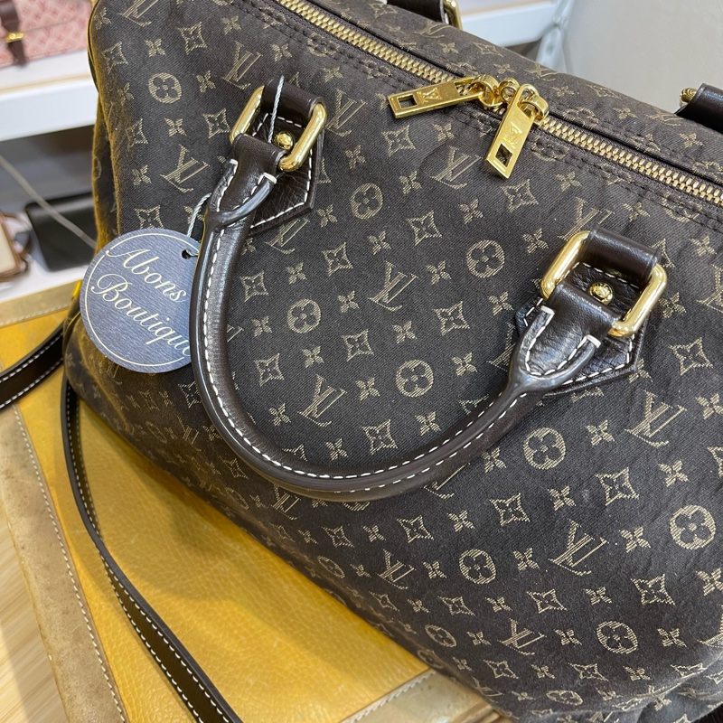 Louis Vuitton MINI老花帆布 speedy 30cm背帶款⚜️稀有貨色-12