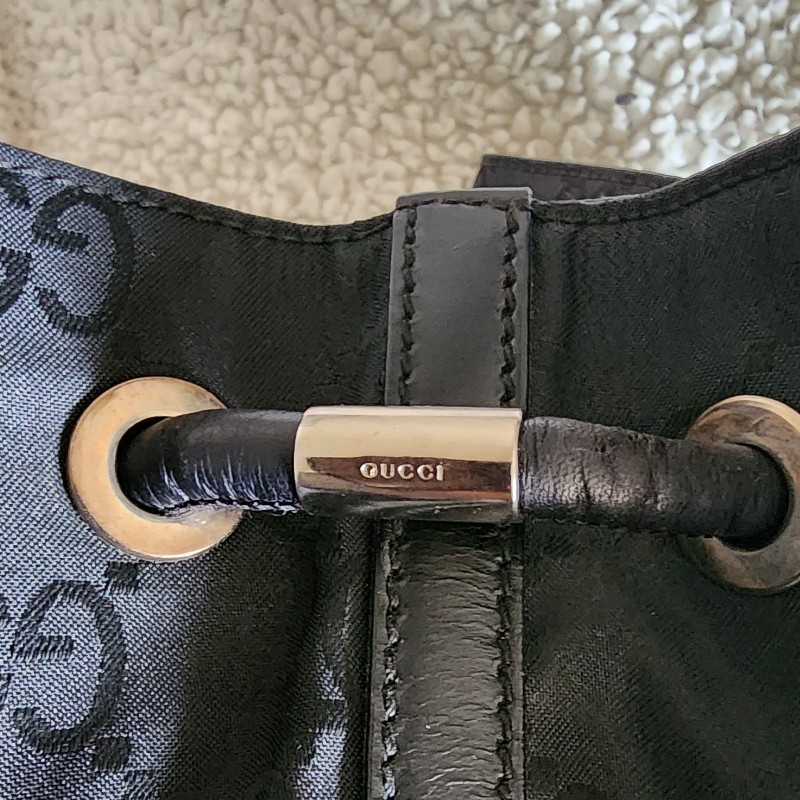 Gucci 黑尼龍托特包 肩背包 手提包-1