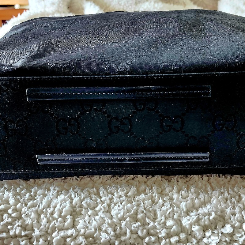 Gucci 黑尼龍托特包 肩背包 手提包-3