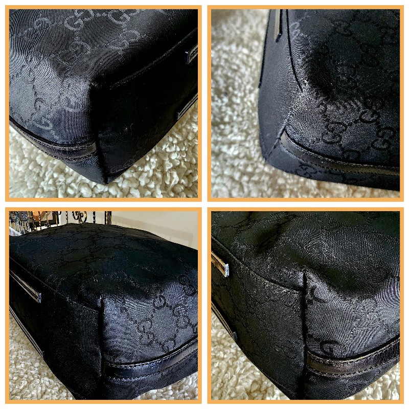 Gucci 黑尼龍托特包 肩背包 手提包-9