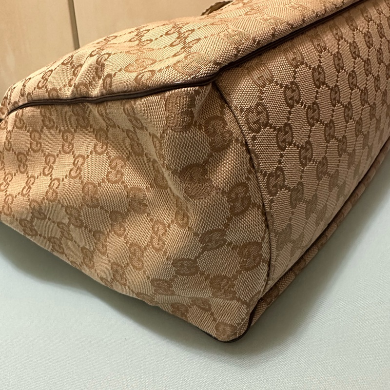 GUCCI 153033 絲巾綁帶GG 大容量托特包-6