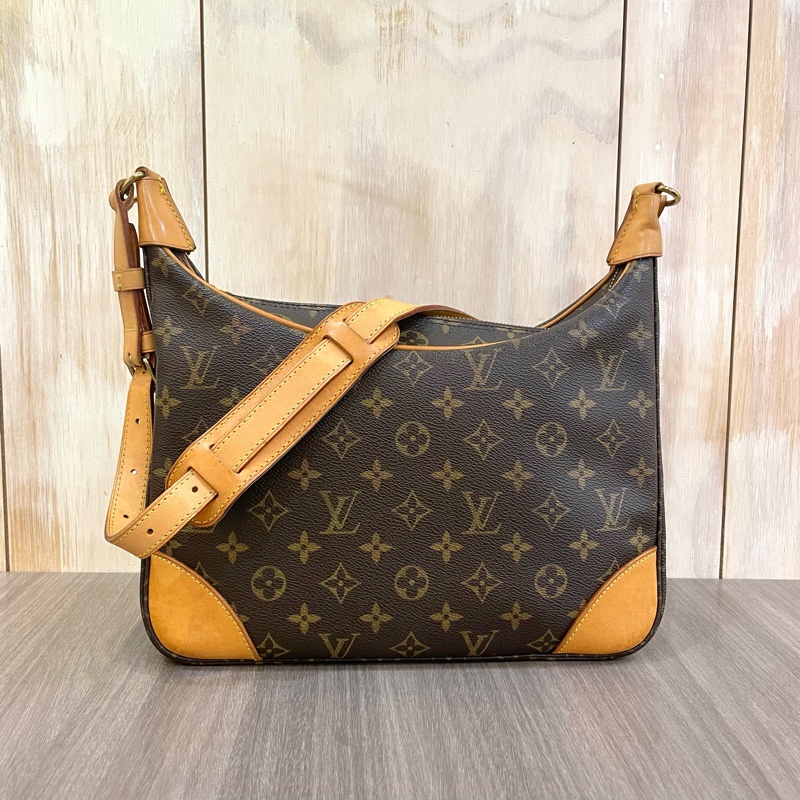 Louis Vuitton M51265原花肩背牛角包Boulogne-0