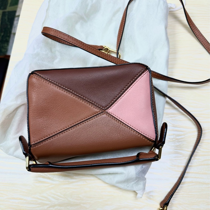 Loewe🇪🇸mini puzzle bag (粉/棕/咖啡）-3