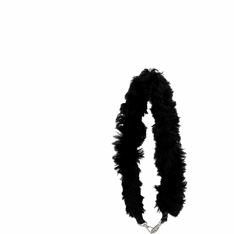 【義大利直送】全新品 Fendi 肩帶女士羊駝毛黑色-1