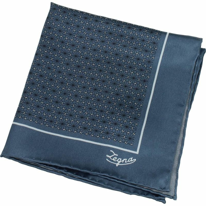 【義大利直送】全新品 Zegna 紙巾 男士 絲綢 藍色-1