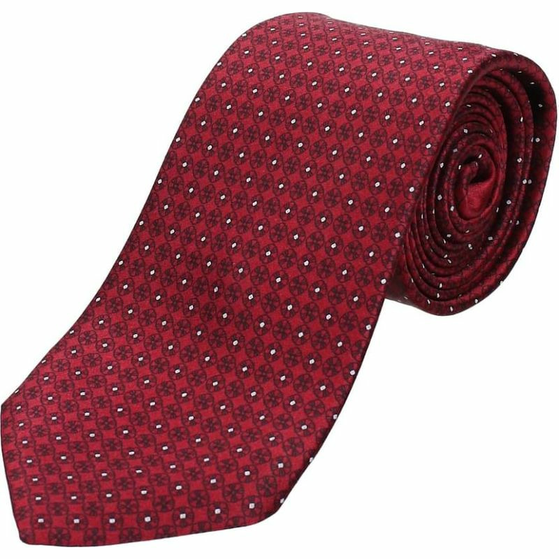 【義大利直送】全新品 Zegna 男士真絲紅色領帶-1