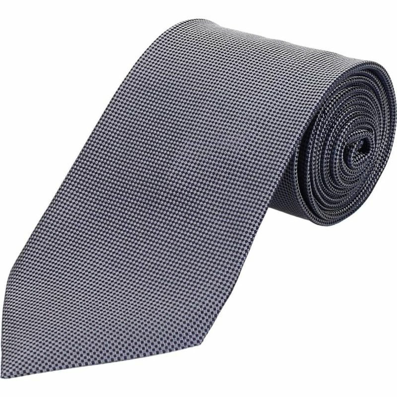 【義大利直送】全新品 Zegna 男士真絲灰藍色領帶-1