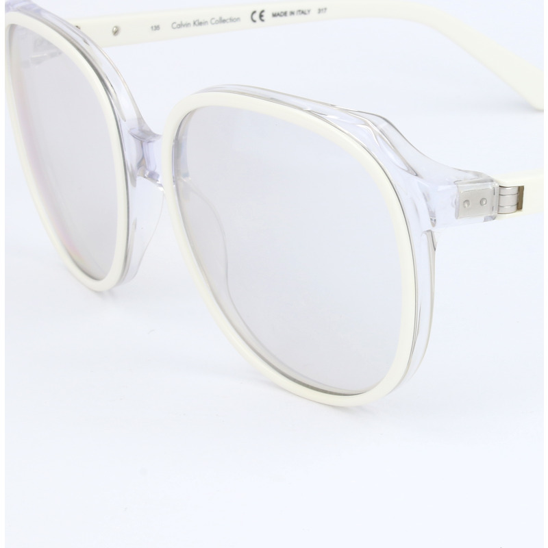 【義大利直送】全新品 Calvin klein 系列白色/水晶太陽鏡-1