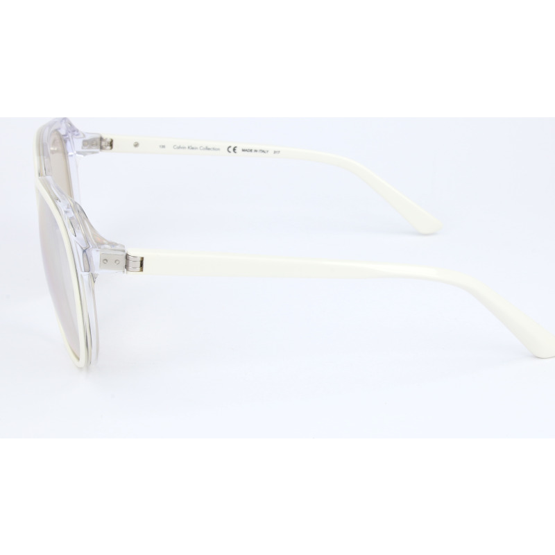 【義大利直送】全新品 Calvin klein 系列白色/水晶太陽鏡-2