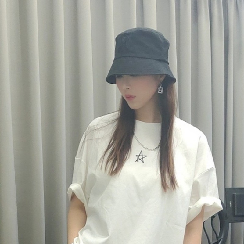 二手正品極美【MLB】黑色滿版NY刺繡漁夫帽 紐約洋基隊-9