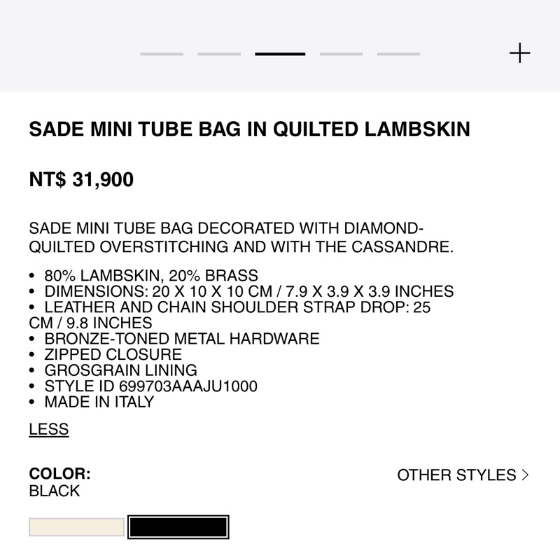 Saint Laurent YSL Sade Mini Bag 圓筒包 腋下包-10