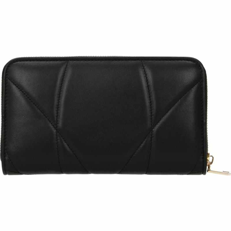 【義大利直送】全新品 Dolce&gabbana 錢包 devotion 女士 皮革 黑色-2