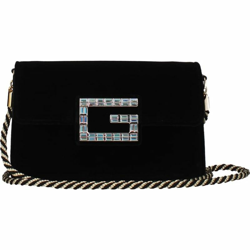 【義大利直送】全新品 Gucci 斜挎包女士天鵝絨黑色-0