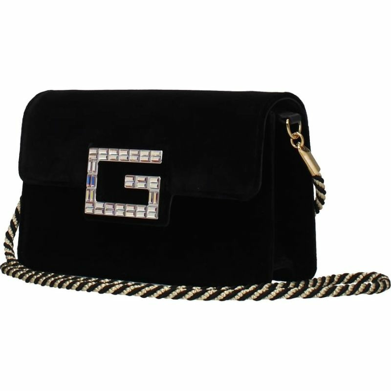 【義大利直送】全新品 Gucci 斜挎包女士天鵝絨黑色-1