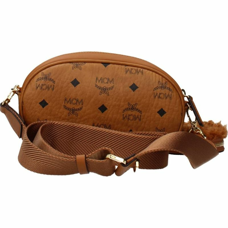 【義大利直送】全新品 Mcm 斜挎包女士皮革棕色干邑色-1