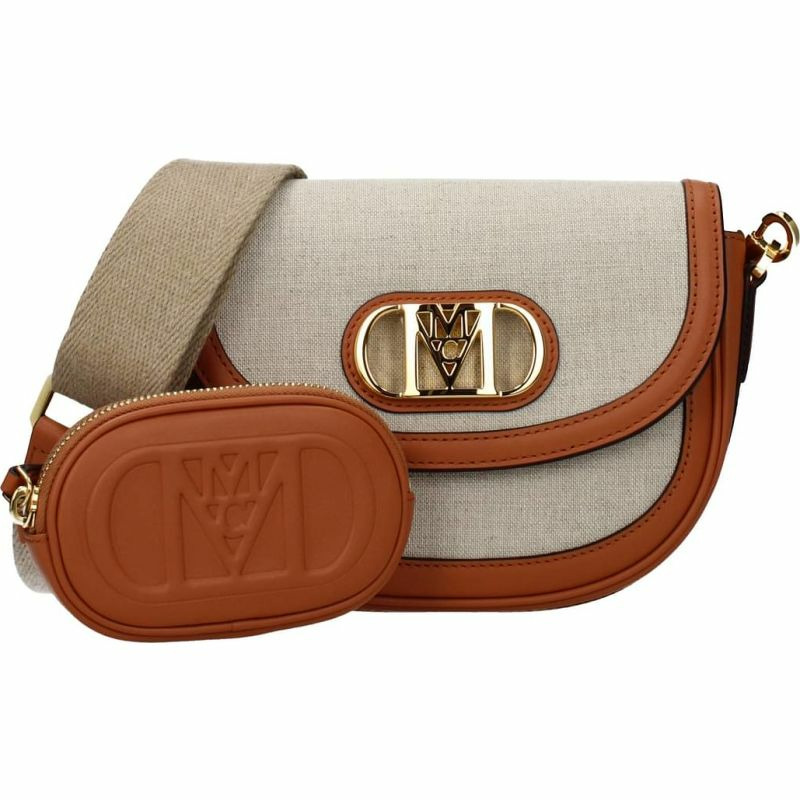 【義大利直送】全新品 Mcm 斜挎包女士面料米色干邑白蘭地-0