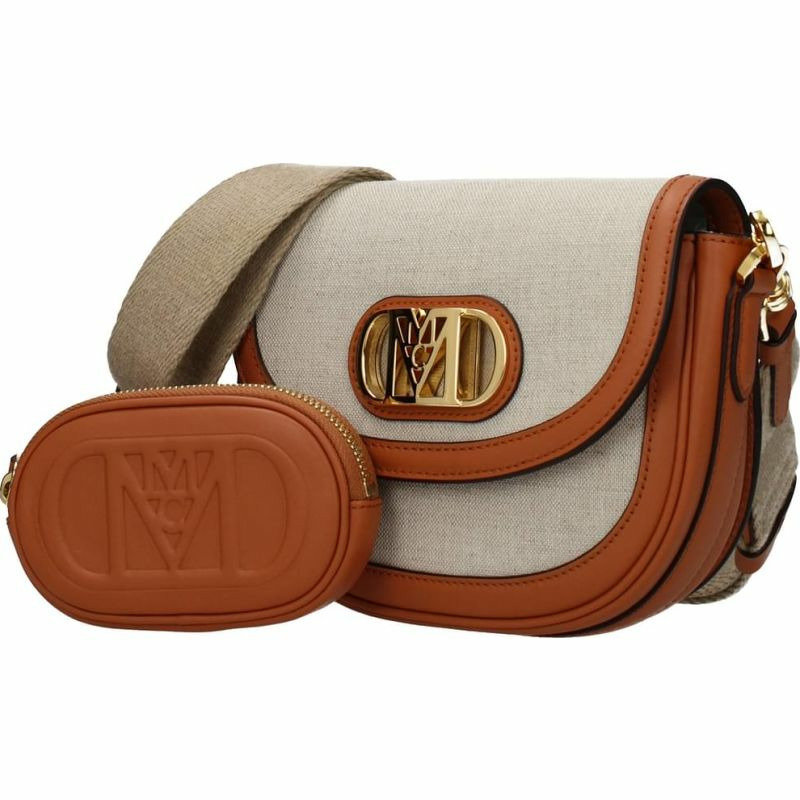 【義大利直送】全新品 Mcm 斜挎包女士面料米色干邑白蘭地-1