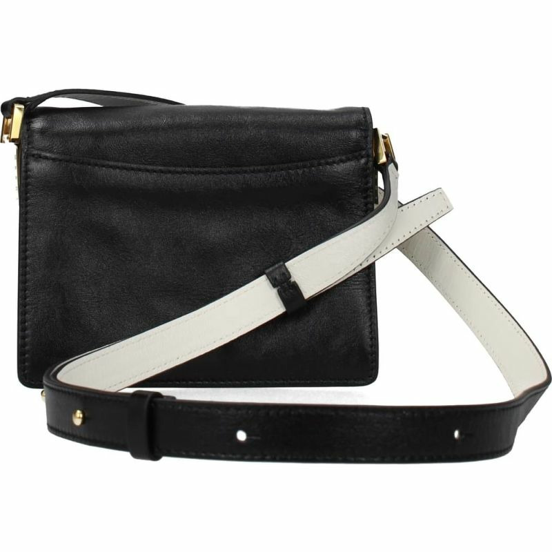 【義大利直送】全新品 Marni 斜挎包 trunk soft 女士 皮革 黑色 白色-2