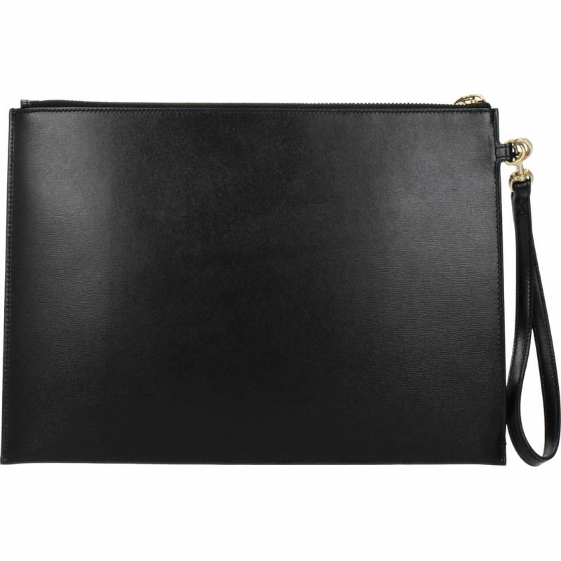 【義大利直送】全新品 Saint laurent 手拿包 男士 皮革 黑色-2