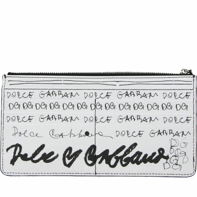 【義大利直送】全新品 Dolce&gabbana 證件夾 女士 皮革 白色-0