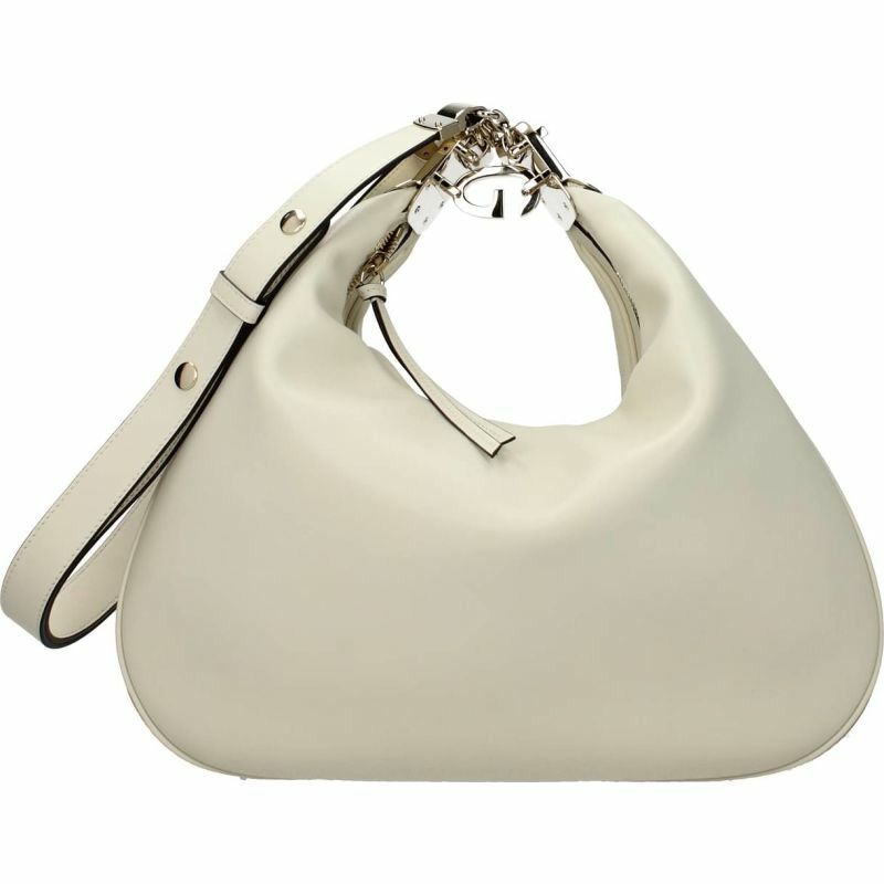 【義大利直送】全新品 Gucci 單肩包女士皮革白色灰白色-0