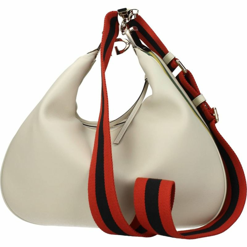 【義大利直送】全新品 Gucci 單肩包女士皮革白色灰白色-2