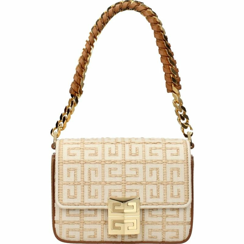 【義大利直送】全新品 Givenchy 手袋 4g 女士面料米色棕色-0