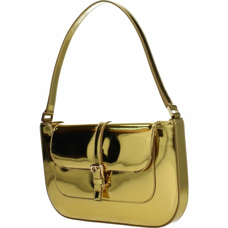 【義大利直送】全新品 By far 手提包 miranda 女士 聚氨酯 金色-1