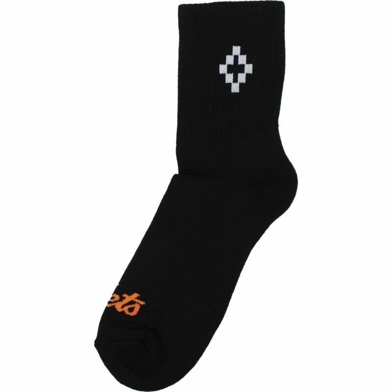 【義大利直送】全新品 Marcelo burlon 襪子 男士 純棉 黑色-1