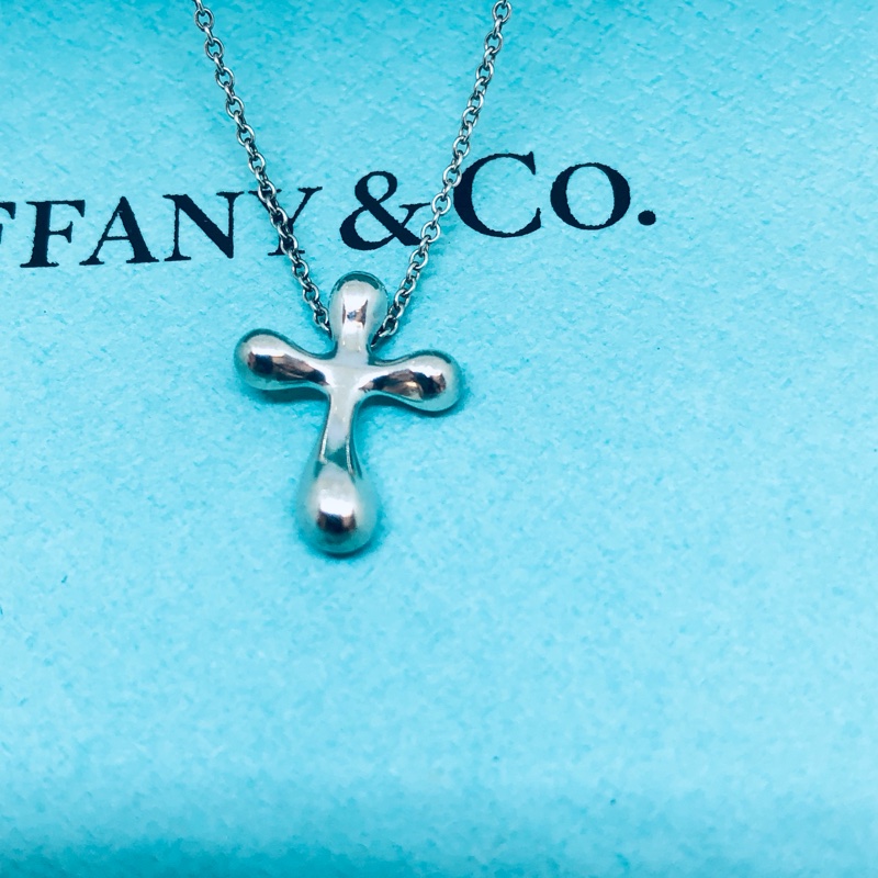 Tiffany 經典十字架925純銀項鍊-1