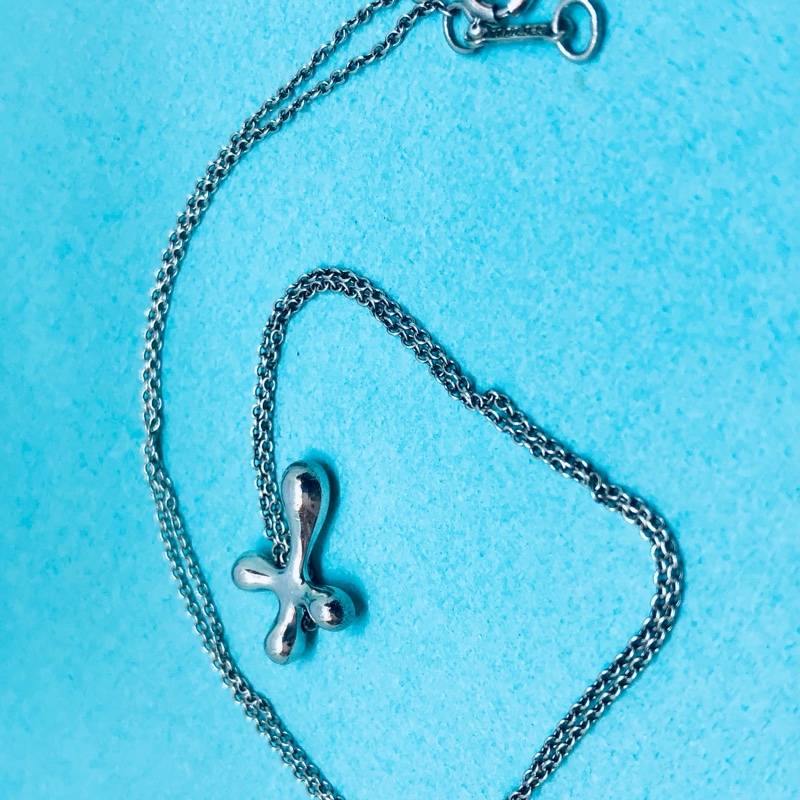 Tiffany 經典十字架925純銀項鍊-7