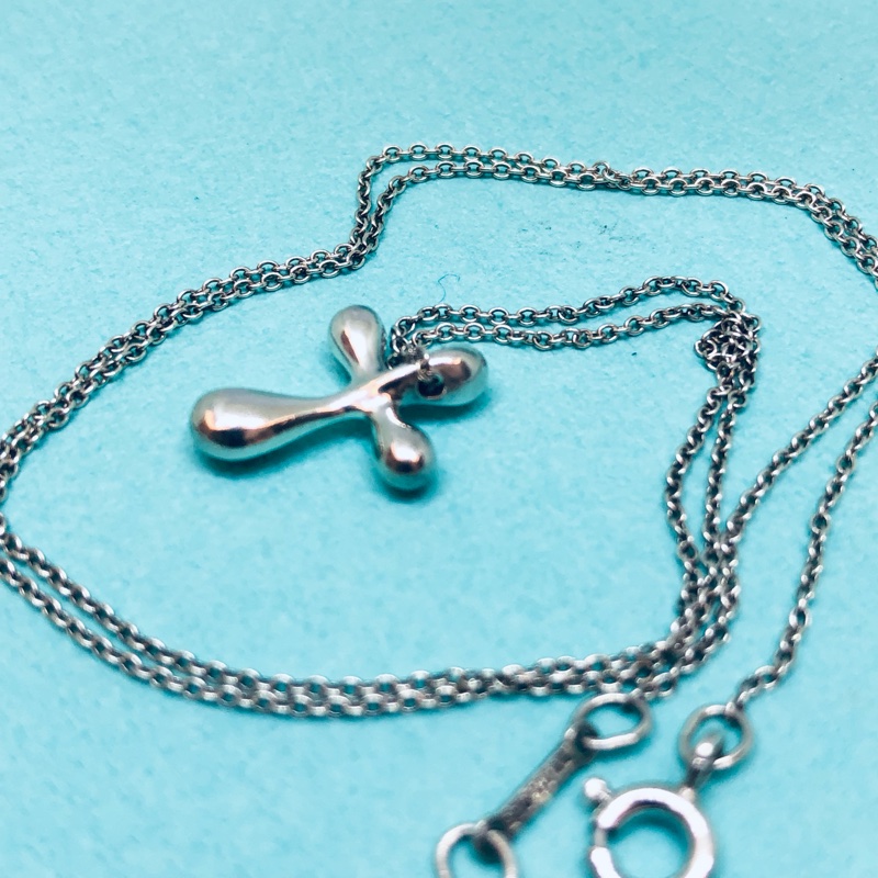 Tiffany 經典十字架925純銀項鍊-9