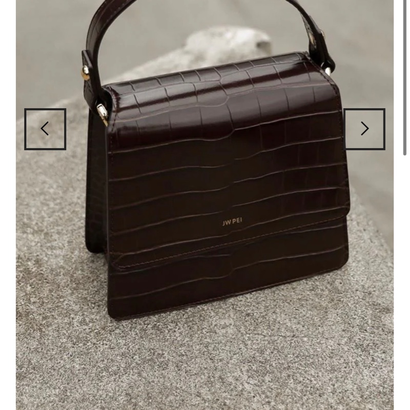 JW PEI Fae手提包巧克力色鱷魚紋 原盒原背帶*2 正品 原價$2800-1