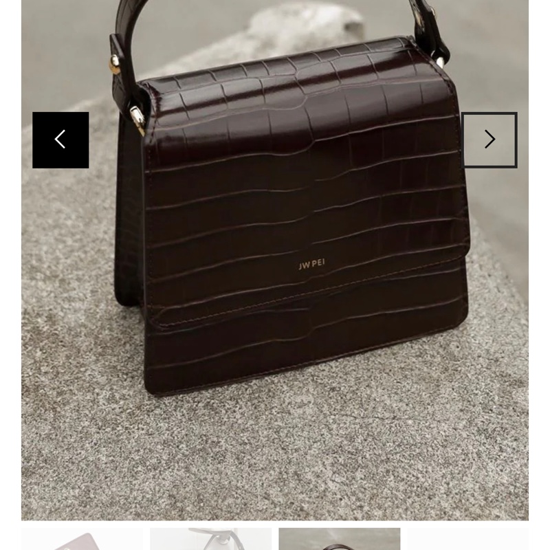 JW PEI Fae手提包巧克力色鱷魚紋 原盒原背帶*2 正品 原價$2800-5