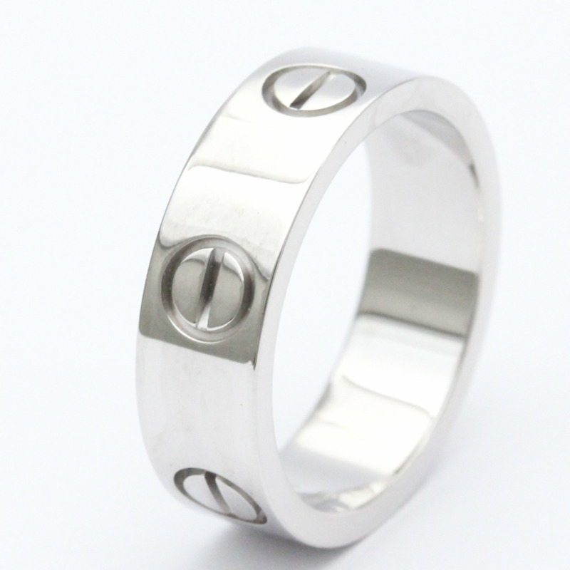 【日本直送】拋光卡地亞 Love Ring 18K 白金戒指 BF558351-1