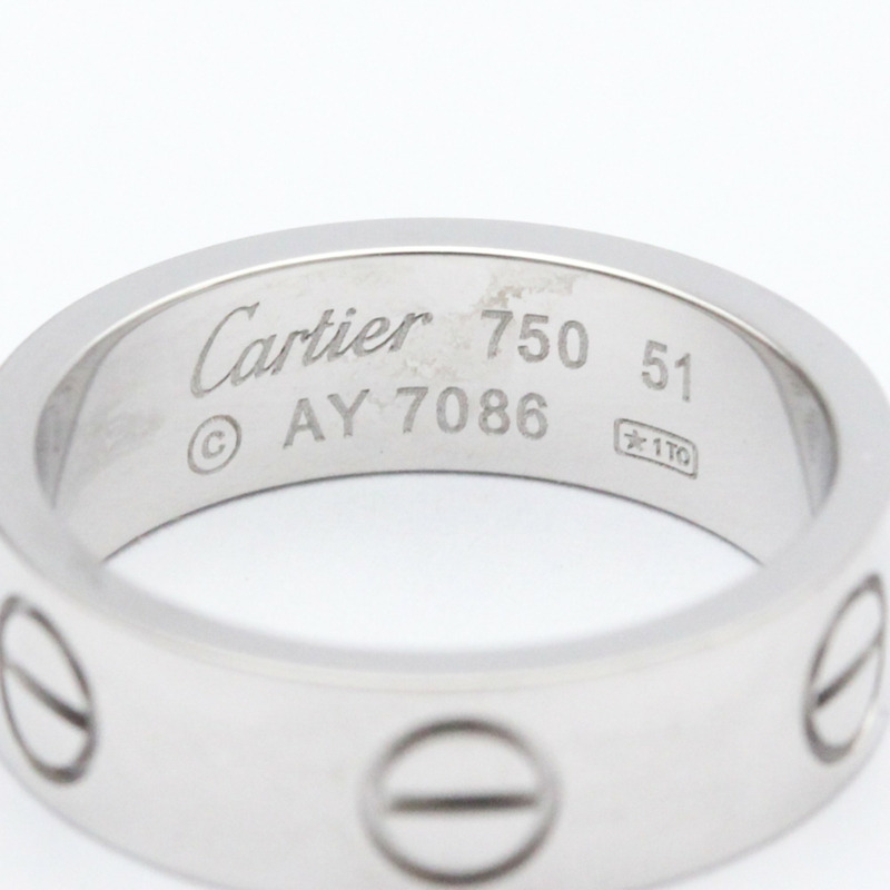 【日本直送】拋光卡地亞 Love Ring 18K 白金戒指 BF558351-5