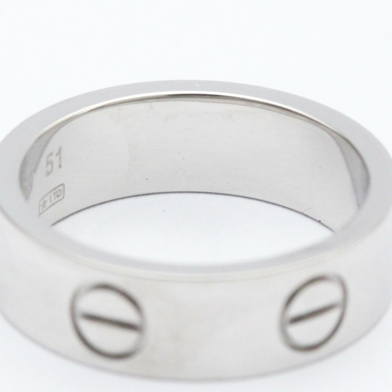 【日本直送】拋光卡地亞 Love Ring 18K 白金戒指 BF558351-8