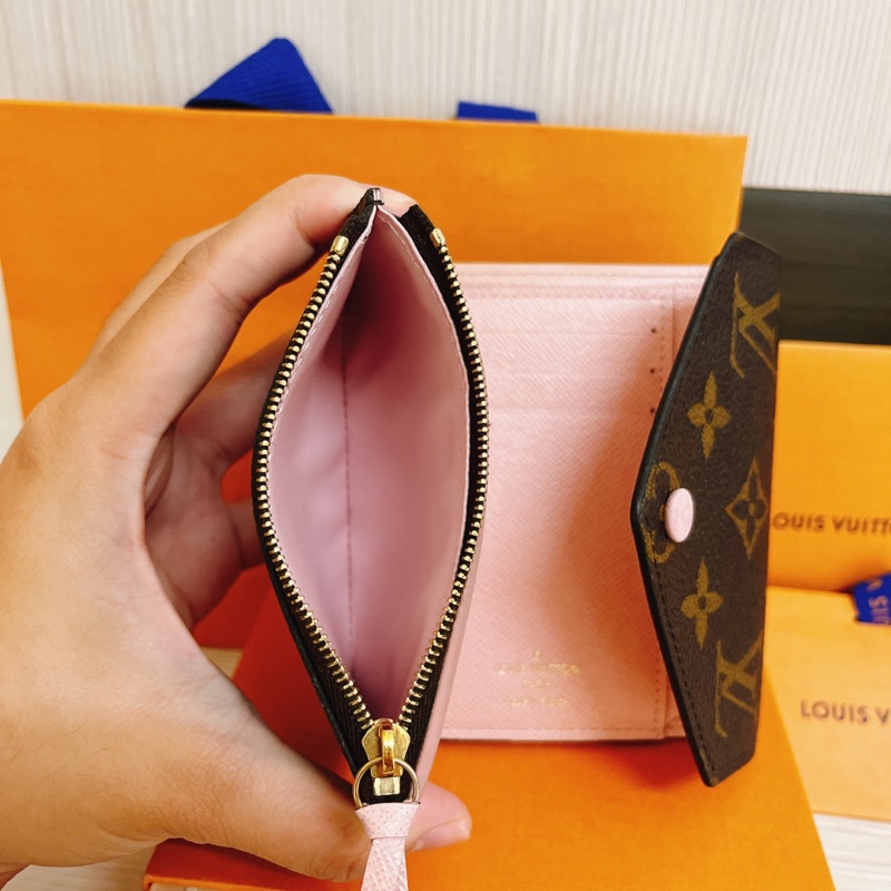 LV Victorine 短夾-粉色-3